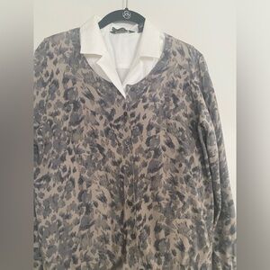 Banana Republic Leopard Print Cardigan.